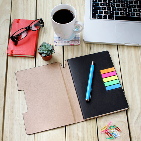 LIBRETA VICENZA NEGRO LB-051N ( LB-051 / LB051 /  ) - Imagen 4