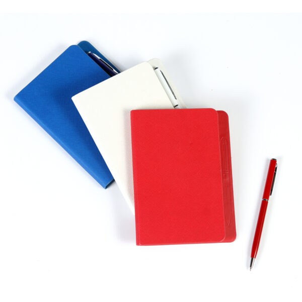 LIBRETA SIENA BLANCO LB-055B ( LB-055 / LB055 / CON BOLÍGRAFO ) - Imagen 2