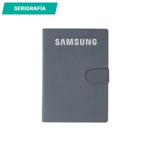 BLOCK DE NOTAS PAVÍA GRIS LB-056G ( LB-056 / LB056 / CON BOLÍGRAFO ) - Imagen 2