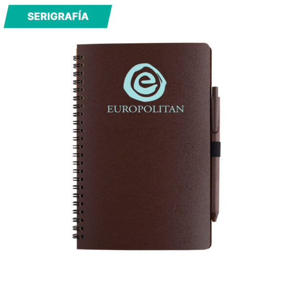 LIBRETA KUDAT CAFE OSCURO LB-060C ( LB-060 / LB060 / ECOLÓGICAS ) - Imagen 2