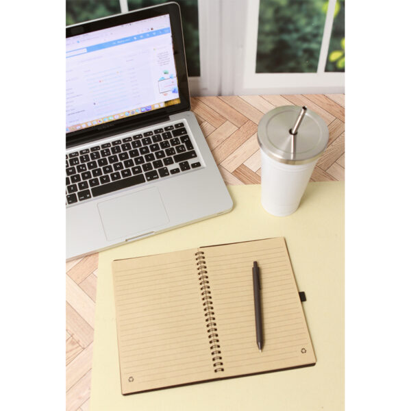 LIBRETA KUDAT CAFE OSCURO LB-060C ( LB-060 / LB060 / ECOLÓGICAS ) - Imagen 4