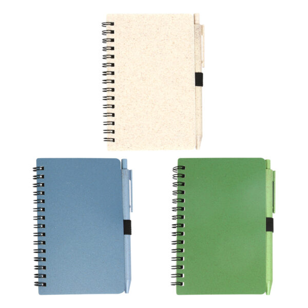 LIBRETA LUMUT VERDE LB-061V ( LB-061 / LB061 / CON BOLÍGRAFO,ESPIRAL,ECOLÓGICAS ) - Imagen 8