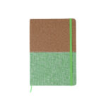 LIBRETA CORCHO BI TONO VERDE CLARO LB-062V ( LB-062 / LB062 / LIBRETAS )