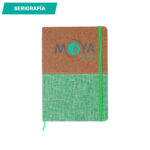 LIBRETA CORCHO BI TONO VERDE CLARO LB-062V ( LB-062 / LB062 / LIBRETAS ) - Image 4