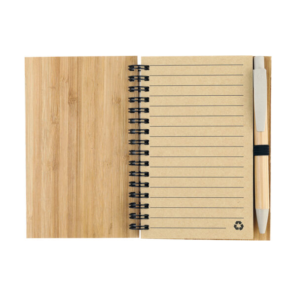 LIBRETA TORUN BAMBÚ LB-063C ( LB-063 / LB063 / ECOLÓGICAS,CON BOLÍGRAFO,ESPIRAL )