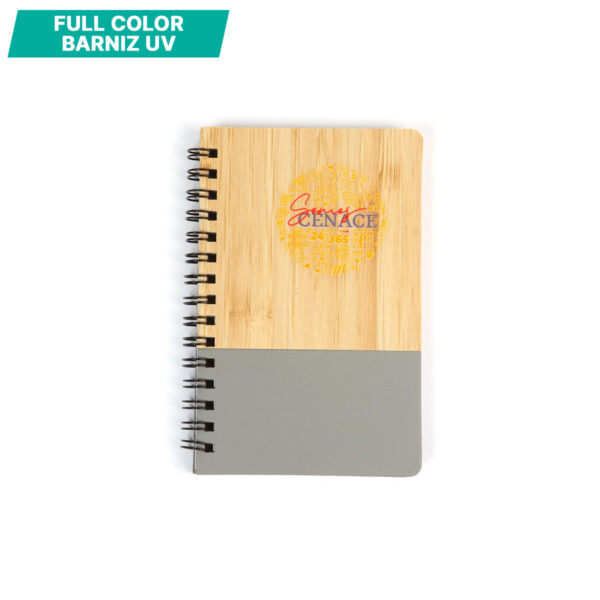 LIBRETA NICOSIA GRIS LB-066G ( LB-066 / LB066 / LIBRETAS,ESPIRAL ) - Imagen 4