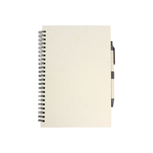 LIBRETA SOKODÉ GRIS LB-070G ( LB-070 / LB070 / CON BOLÍGRAFO,ESPIRAL,ECOLÓGICAS )