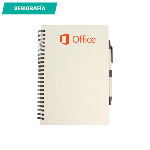 LIBRETA SOKODÉ GRIS LB-070G ( LB-070 / LB070 / CON BOLÍGRAFO,ESPIRAL,ECOLÓGICAS ) - Imagen 4