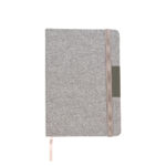 LIBRETA DE RPET DERUTA GRIS CLARO LB-078G ( LB-078 / LB078 / ECOLÓGICAS )