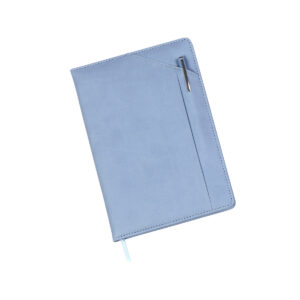 LIBRETA BIDIYA AZUL CLARO LB-081A ( LB-081 / LB081 / CON BOLÍGRAFO )