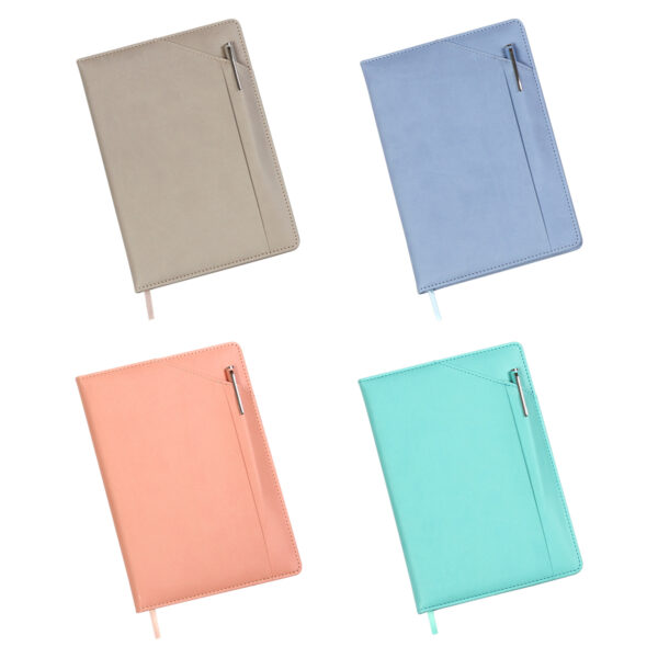 LIBRETA BIDIYA GRIS LB-081G ( LB-081 / LB081 / CON BOLÍGRAFO ) - Imagen 4