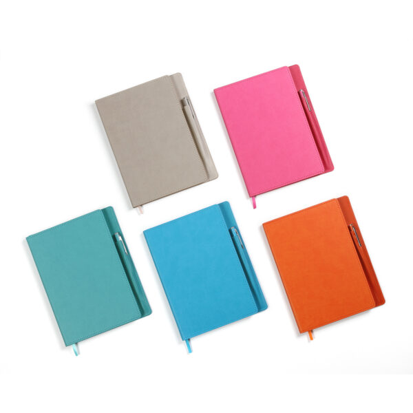 LIBRETA DUQM GRIS LB-082G ( LB-082 / LB082 / CON BOLÍGRAFO ) - Imagen 5