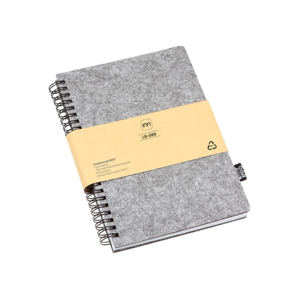 LIBRETA BELLARIA GRIS LB-089G ( LB-089 / LB089 / LIBRETAS,ECOLÓGICAS,ESPIRAL ) - Imagen 3