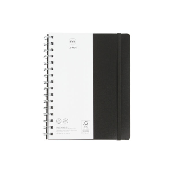 LIBRETA CORCOLLE NEGRO LB-094N ( LB-094 / LB094 / ESPIRAL ) - Imagen 5