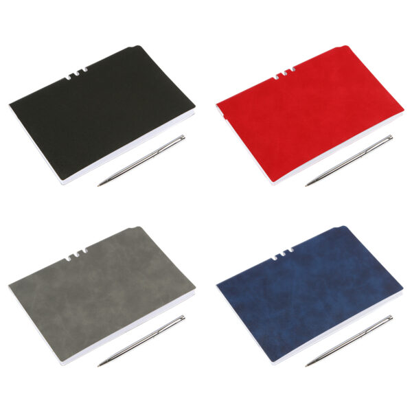 LIBRETA MALANS GRIS LB-102G ( LB-102 / LB102 / CON BOLÍGRAFO ) - Imagen 2