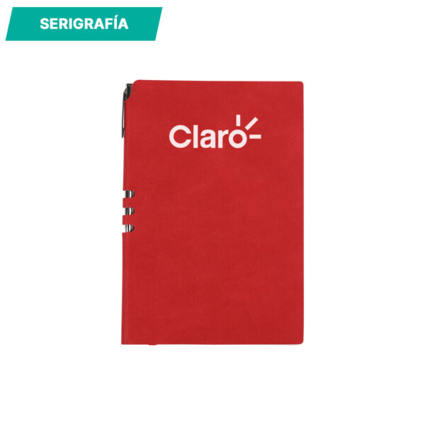 LIBRETA MALANS GRIS LB-102G ( LB-102 / LB102 / CON BOLÍGRAFO ) - Imagen 3