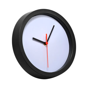 RELOJ DE PARED DE PLÁSTICO NEGRO PD-002N ( PD-002 / PD002 / PARED Y ESCRITORIO )