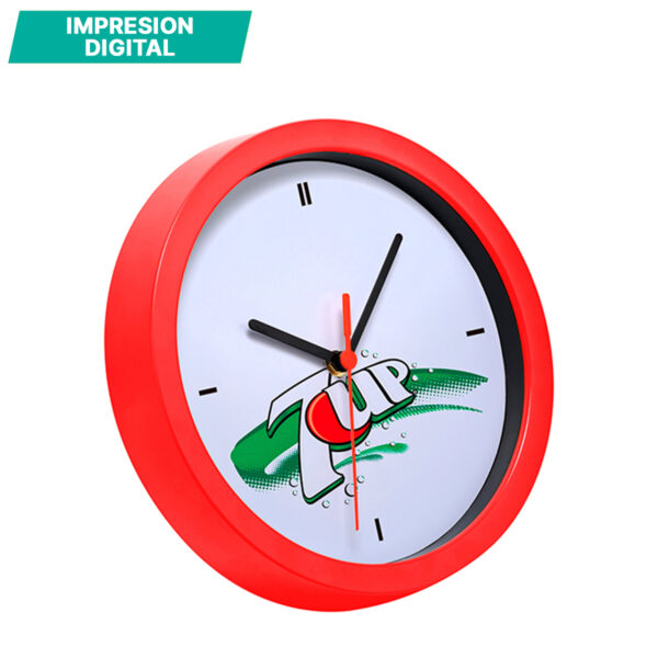 RELOJ DE PARED DE PLÁSTICO PLATA PD-002G ( PD-002 / PD002 / PARED Y ESCRITORIO ) - Imagen 4