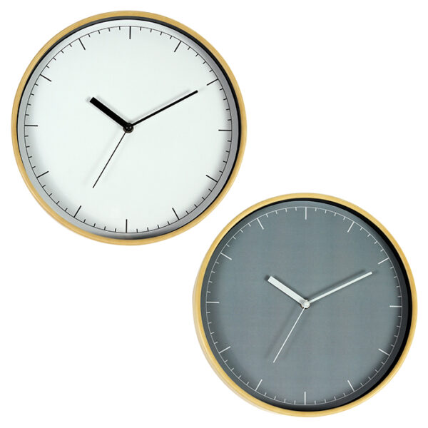 RELOJ DE PARED VERA GRIS PD-006G ( PD-006 / PD006 / PARED Y ESCRITORIO ) - Imagen 3