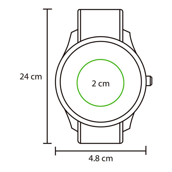 RELOJ DE PULSO NEGRO RP-048N ( RP-048 / RP048 / RELOJES DE PULSO ) - Imagen 3