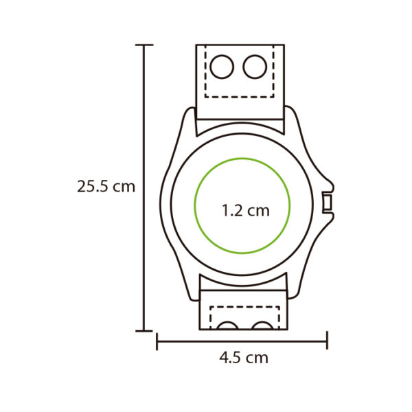 RELOJ DE PULSO NEGRO RP-061N ( RP-061 / RP061 / RELOJES DE PULSO ) - Imagen 5