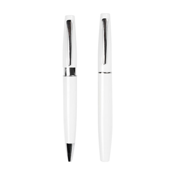 SET DE BOLÍGRAFOS KAYSERI BLANCO ST-018B ( ST-018 / ST018 / BOLÍGRAFOS,TINTA NEGRA )