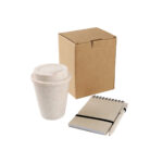 SET DE VASO Y LIBRETA ORIZABA BEIGE ST-024BE ( ST-024 / ST024 / OFICINA )