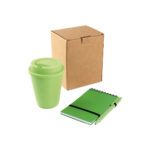 SET DE VASO Y LIBRETA ORIZABA VERDE ST-024V ( ST-024 / ST024 / OFICINA )