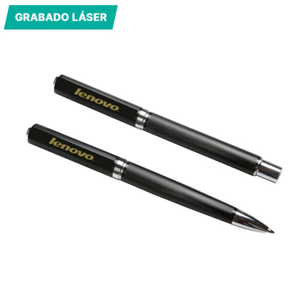 SET DE BOLIGRAFOS BEVERA NEGRO ST-033N ( ST-033 / ST033 / BOLÍGRAFOS ) - Imagen 2