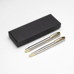 SET DE PLUMAS LAZZARO PLATA ST-035S ( ST-035 / ST035 / TINTA AZUL )