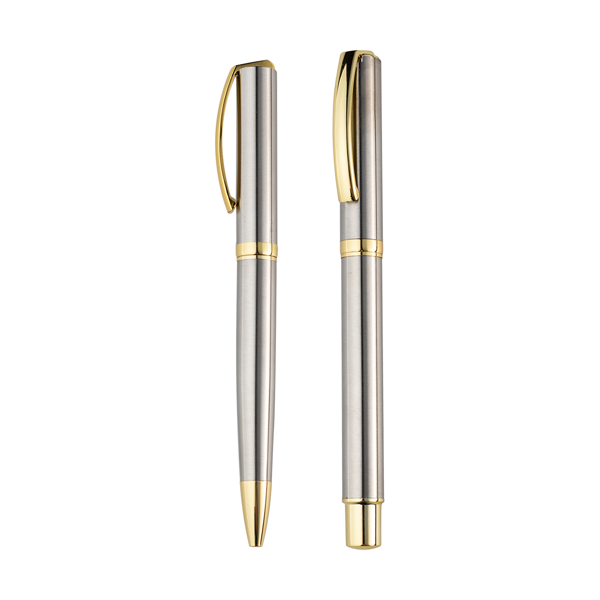 SET DE PLUMAS LAZZARO PLATA ST-035S ( ST-035 / ST035 / TINTA AZUL ) - Imagen 2