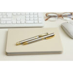 SET DE PLUMAS LAZZARO PLATA ST-035S ( ST-035 / ST035 / TINTA AZUL ) - Image 5