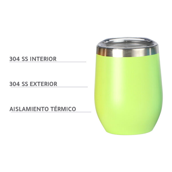 VASO OYAM NARANJA TE-061O ( TE-061 / TE061 / VASOS ) - Imagen 2