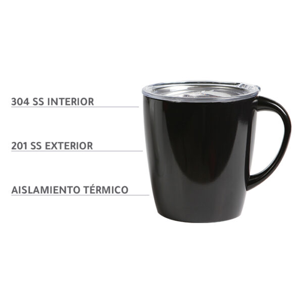 TAZA NAPAK NEGRO TE-067N ( TE-067 / TE067 / TAZAS ) - Imagen 2