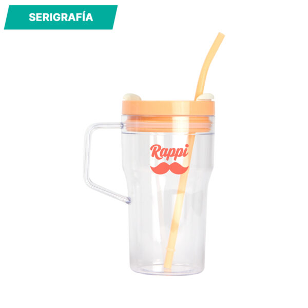 VASO MILENA NARANJA CLARO TE-247O ( TE-247 / TE247 / VASOS ) - Imagen 3
