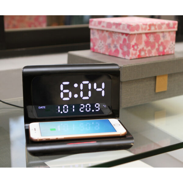 RELOJ GALATI NEGRO TH-156N ( TH-156 / TH156 / PARED Y ESCRITORIO ) - Imagen 4
