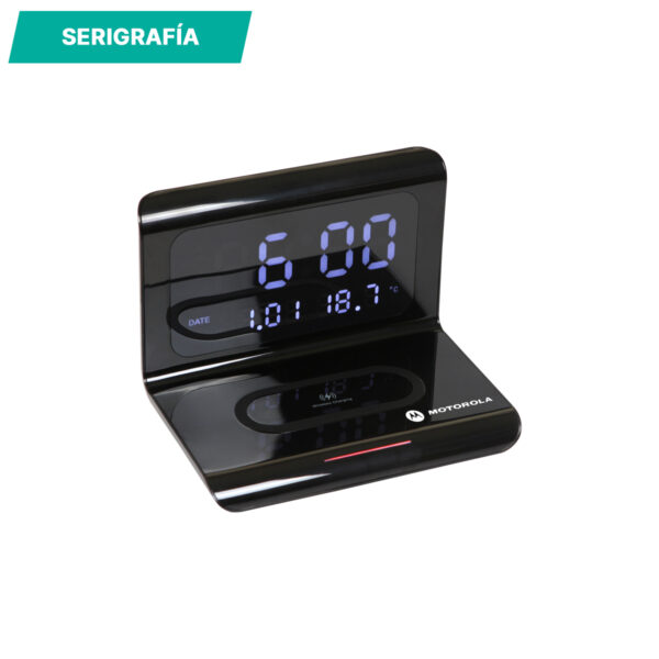 RELOJ GALATI NEGRO TH-156N ( TH-156 / TH156 / PARED Y ESCRITORIO ) - Imagen 2