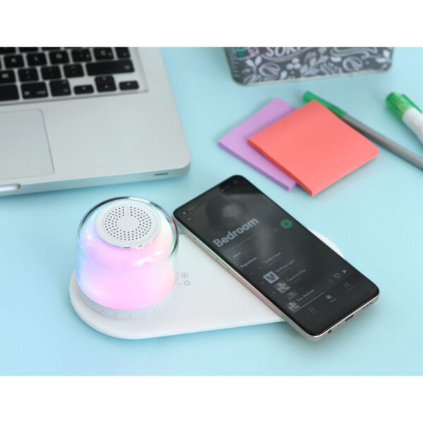 JUEGO DE CARGADOR INALAMBRICO HASAKA BLANCO TH-184B ( TH-184 / TH184 / CARGADORES Y POWER BANK ) - Imagen 3