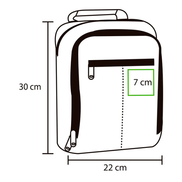MOCHILA SARANDI GRIS TX-049G ( TX-049 / TX049 / CROSSBODY ) - Imagen 4