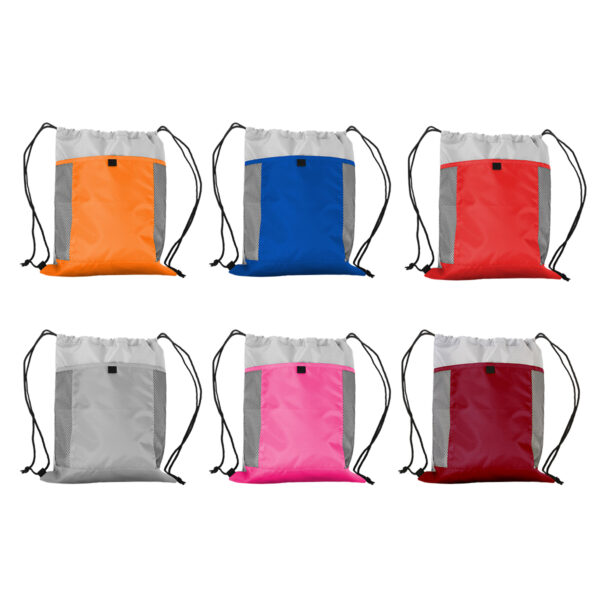 MORRAL TIPO SACO GRIS TX-060G ( TX-060 / TX060 / BOLSAS DEPORTIVAS ) - Imagen 3