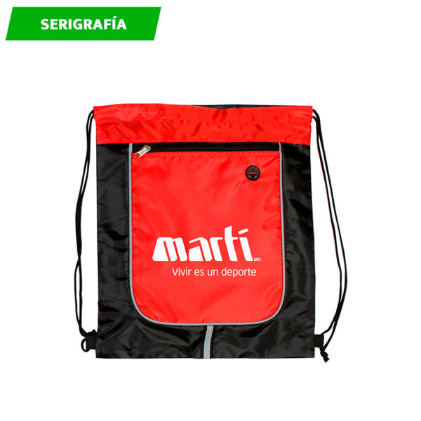 MORRAL TIPO SACO KIEV ROJO TX-062R ( TX-062 / TX062 / BOLSAS DEPORTIVAS ) - Imagen 2