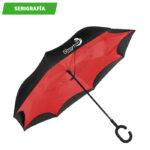 PARAGUAS INVERTIDO BI-TONO ROJO TX-064R ( TX-064 / TX064 /  ) - Image 3