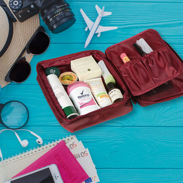 BOLSA MULTIUSOS TRAVEL SEASON GRIS TX-066G ( TX-066 / TX066 / ACCESORIOS DE VIAJE ) - Imagen 5