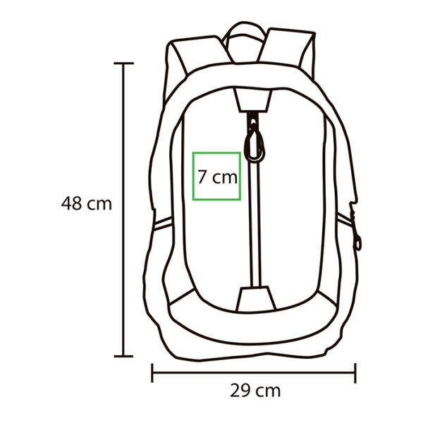 MOCHILA DINANT AZUL TX-075A ( TX-075 / TX075 / BACKPACK ) - Imagen 2