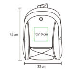 MOCHILA MELBOURNE VERDE TX-076V ( TX-076 / TX076 / BACKPACK ) - Image 5