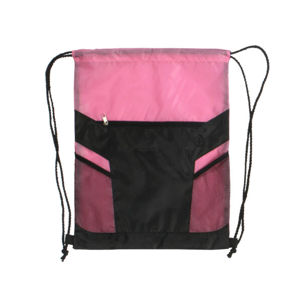 MORRAL TIPO SACO MASAK ROSA CLARO TX-084RS ( TX-084 / TX084 / BOLSAS DEPORTIVAS )