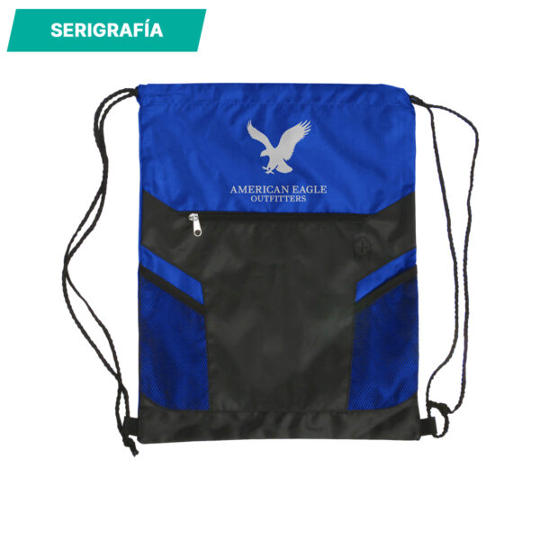 MORRAL TIPO SACO MASAK GRIS TX-084G ( TX-084 / TX084 / BOLSAS DEPORTIVAS ) - Imagen 3