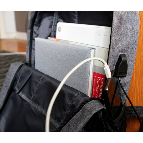 MOCHILA ARUA GRIS TX-088G ( TX-088 / TX088 / BACKPACK ) - Imagen 2