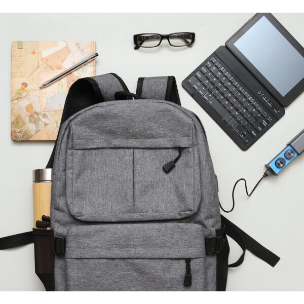 MOCHILA ARUA GRIS TX-088G ( TX-088 / TX088 / BACKPACK ) - Imagen 3