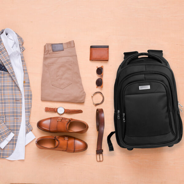MOCHILA CON RUEDAS NEGRO TX-096 ( TX-096 / TX096 / MALETAS DE RUEDAS,BACKPACK ) - Imagen 4